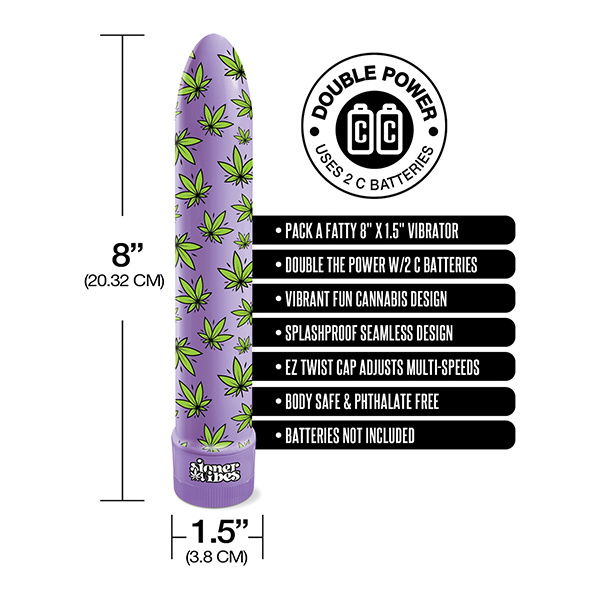 Stoner Vibes Pack A Fatty Multi Speed Vibrator - Image 3