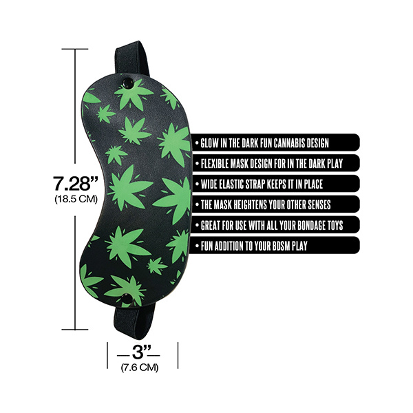 Stoner Vibes Glow in the Dark Blindfold - Image 4