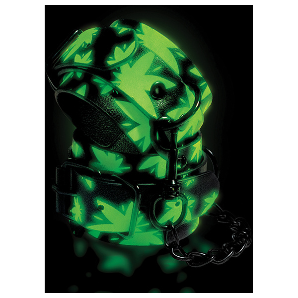 Stoner Vibes Glow in the Dark Wrist Cuffs - Image 4