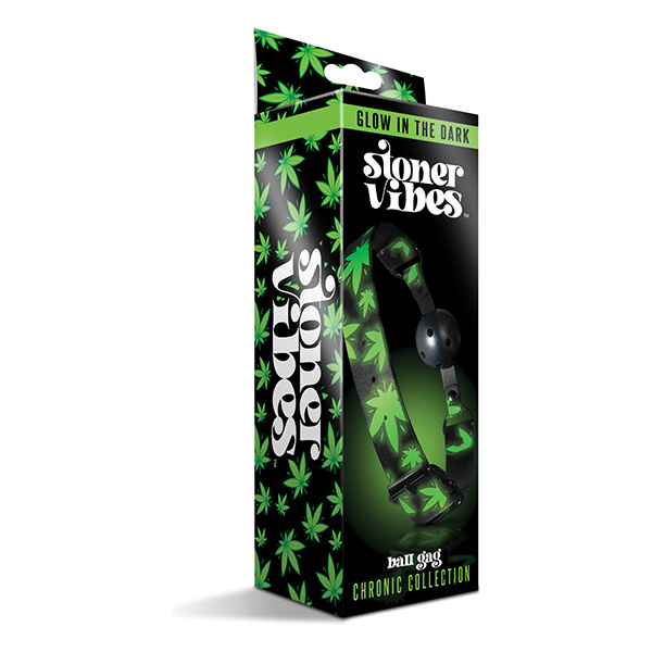 Stoner Vibes Glow in the Dark Breathable Ball Gag - Image 4