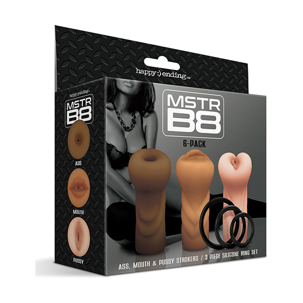 MSTR B8 Stroker Set w-C-Rings - Assorted Pack of 3