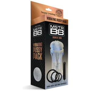 MSTR B8 Squeeze Vibrating Pussy Pack - Kit of 5 Clear