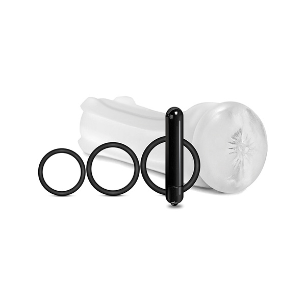 MSTR B8 Bum Rush Vibrating Ass Pack - Kit of 5 Clear - Image 3