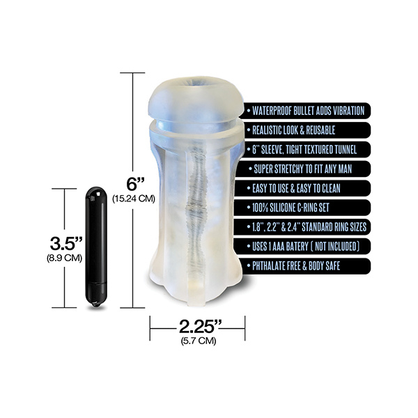 MSTR B8 Bum Rush Vibrating Ass Pack - Kit of 5 Clear - Image 4