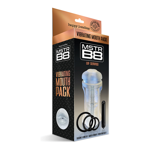 MSTR B8 Lip Service Vibrating Mouth Pack - Kit of 5 Clear