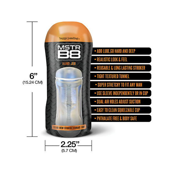 MSTR B8 Clear View Stroker - Clear - Image 4