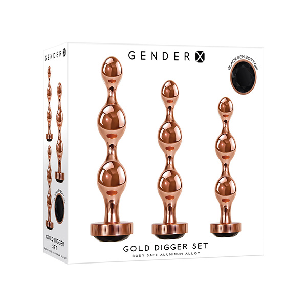 Gender X Gold Digger Set - Rose Gold-Black