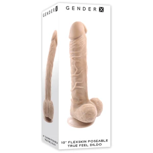 Gender X Flexskin Poseable True Feel 10" Dildo - Light