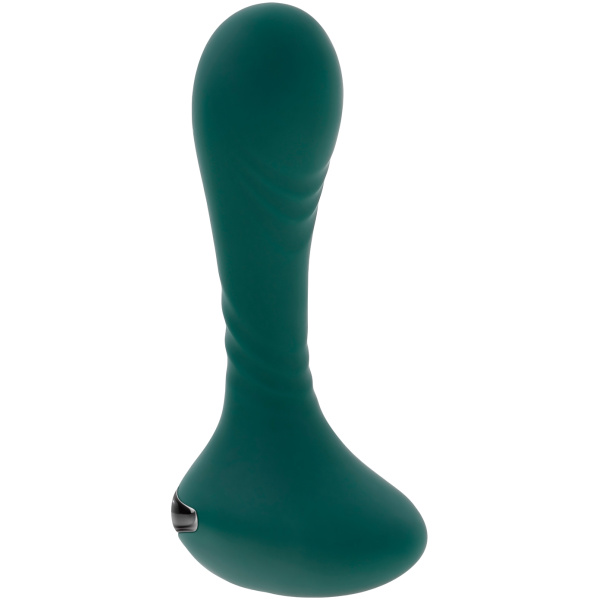 Gender X Goes Anywhere Vibrating Silicone Plug - Teal - Image 3