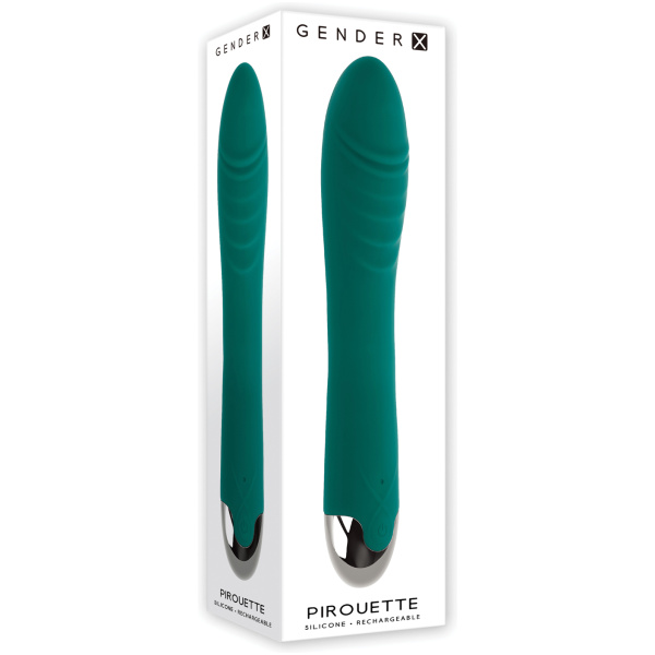 Gender X Pirouette Twirling Vibrator - Teal