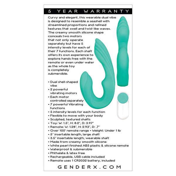 Gender X Strapless Seashell - Teal - Image 5