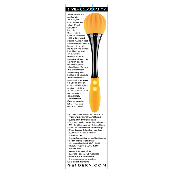 Gender X Sunflower Double Ended Vibe - Yellow - Image 3