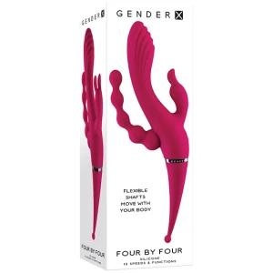 Gender X Four by Four Vibrator - Burgundy