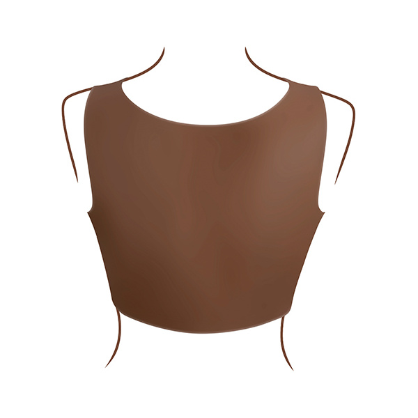 Gender X Realistic Undergarments Plate D-Cup - Dark - Image 2