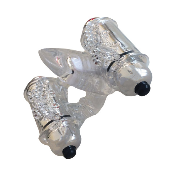 Wet Dreams Double Down Vibrating Cockring w-Bullet - Image 2