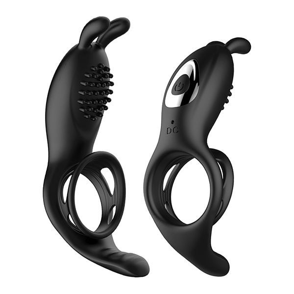 Bliss Hummingbird Vibrating Cock Ring - Black - Image 2