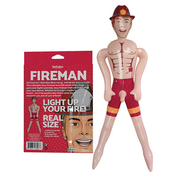 Inflatable Party Doll - Fireman - Image 2