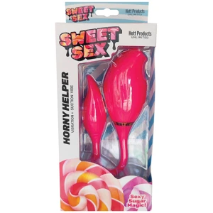Sweet Sex Horny Helper Vibration & Suction Vibe - Magenta