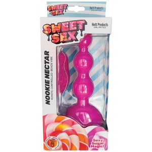 Sweet Sex Nookie Nectar Beads Vibe w-Remote - Magenta