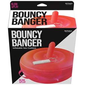 Bouncy Banger Inflatable Cushion w-Vibrating Dildo