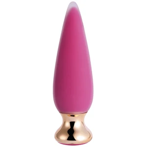Doro Plus Vibrating Anal Plug w-Remote Control - Pink