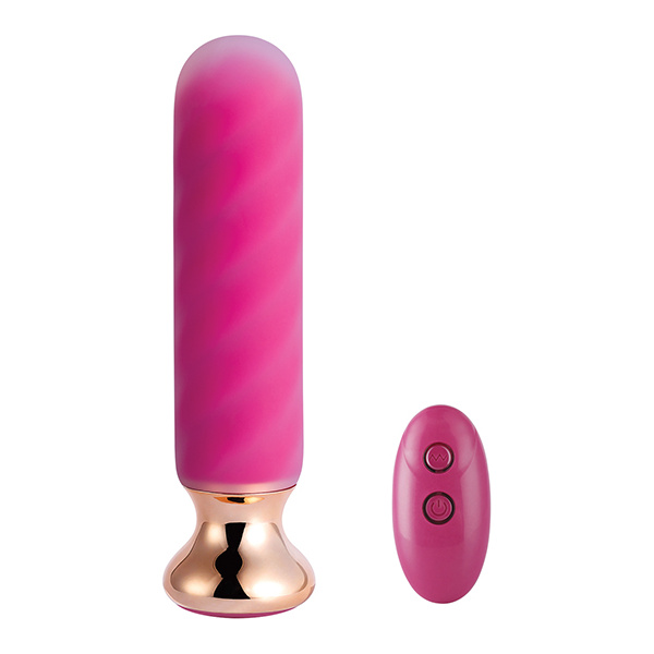 Rose Twister Hands-Free Remote Vibrating Anal Plug