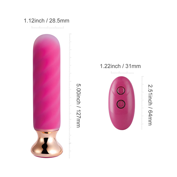 Rose Twister Hands-Free Remote Vibrating Anal Plug - Image 2