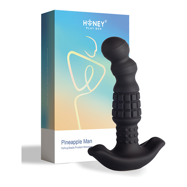 Pineapple Man Vibrating Prostate Massager - Black - Image 5