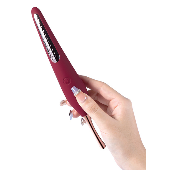 Ms. Honey Pinpoint Clit Vibrator & Nipple Stimulator - Red Wine - Image 3
