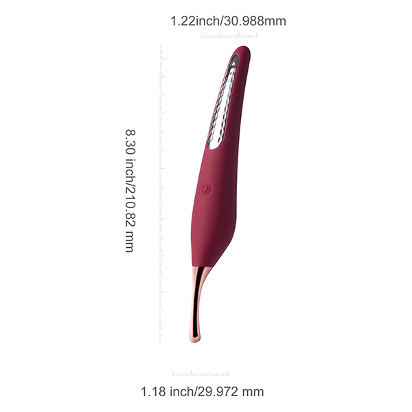 Ms. Honey Pinpoint Clit Vibrator & Nipple Stimulator - Red Wine - Image 5