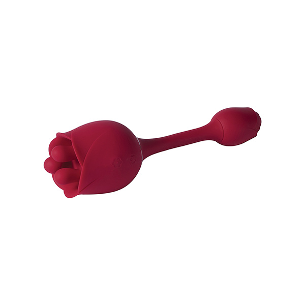 Roseann Double Ended Rose Toy Vibrator - Red - Image 4