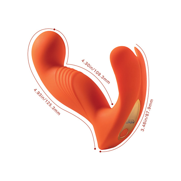 Crave 3 G-Spot Vibrator w-Rotating Head - Orange - Image 2