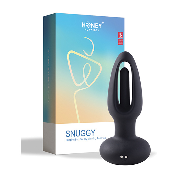 Snuggy Anal Plug Vibrator - Black - Image 5