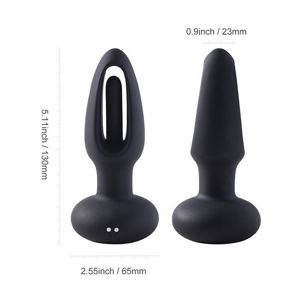 Snuggy Anal Plug Vibrator - Black - Image 3