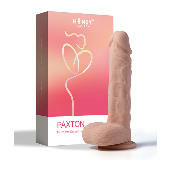 Paxton App Controlled Realistic 8.5" Vibrating Dildo - Ivory - Image 5