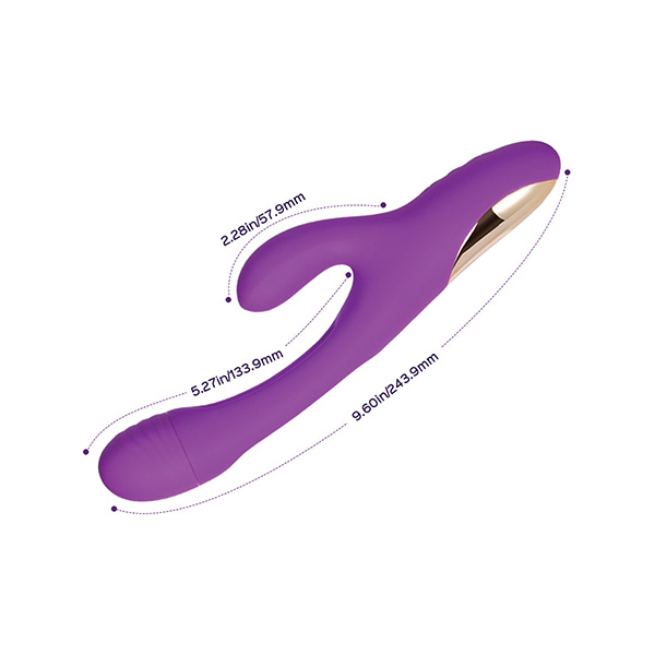 Bora G-Spot Tapping Rabbit Vibrator - Purple - Image 3