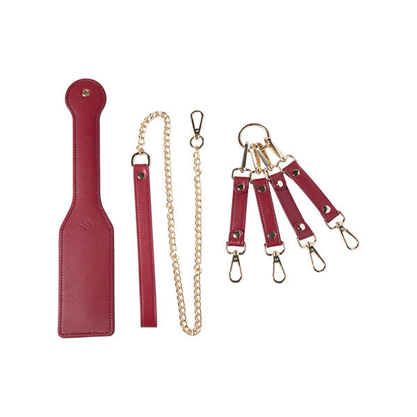 Kinky Play Box Red Passion 8 pc Set Bondage Kit - Red - Image 2