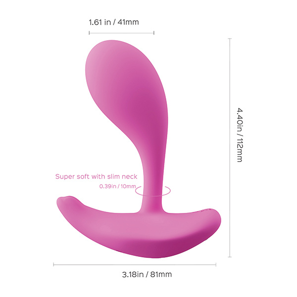 Oly App-enabled Wearable Clit & G Spot Vibrator - Pink - Image 3