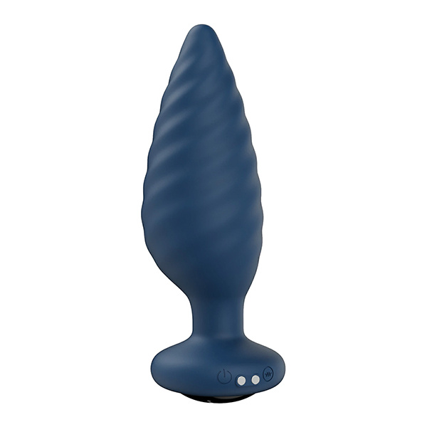 Noah App-Controlled Rotating Butt Plug - Navy Blue