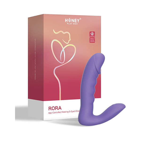 RORA App-Controlled Rotating G-Spot Vibrator & Clitoral Stimulator - Purple - Image 2