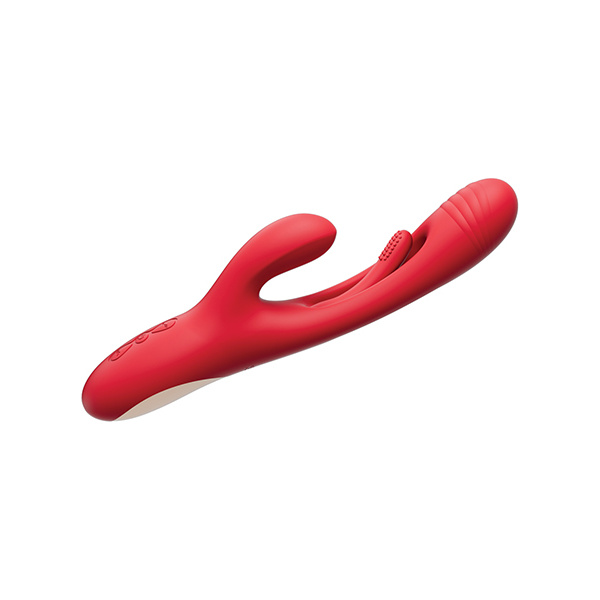 Bora G-Spot Tapping Rabbit Vibrator - Red - Image 5