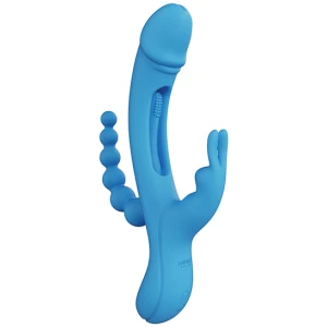 Trilux Kinky Finger Rabbit Vibrator With Anal Beads