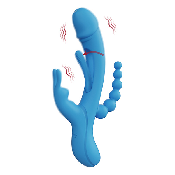 Trilux Kinky Finger Rabbit Vibrator With Anal Beads - Image 2