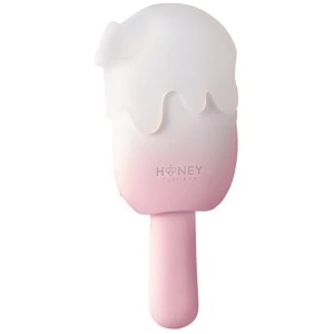 Bite Me Sucking, Tapping & Vibrating Cream Pop Stimulator - Pink-White