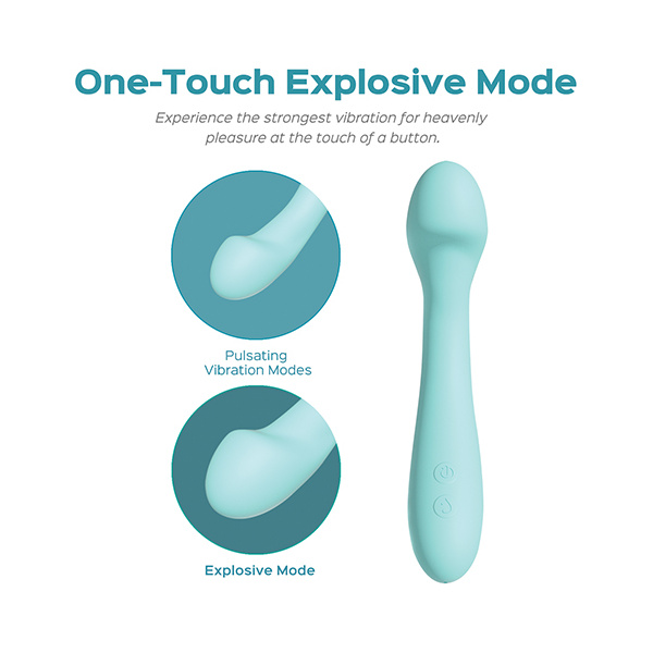 Delyte G-Spot Vibrator - Mint Green - Image 3