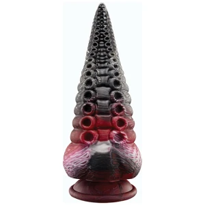 Lava Tentacle Shape Suction Cup Dildo - Multi Color
