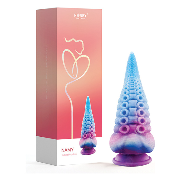 Namy Tentacle Shape Suction Cup Dildo - Multi Color - Image 3