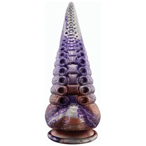 Tyrian Tentacle Shape Suction Cup Dildo - Multi Color