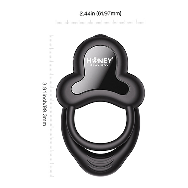 Anello Vibrating Double Cock Ring w/Clitoral Stimulator - Image 4