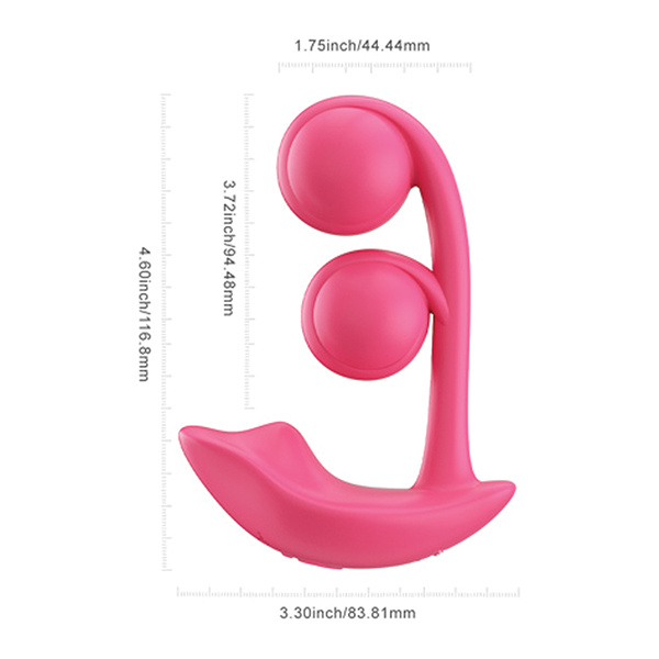 Melody Twin Balls Clit & G-Spot Vibrator - Pink - Image 2